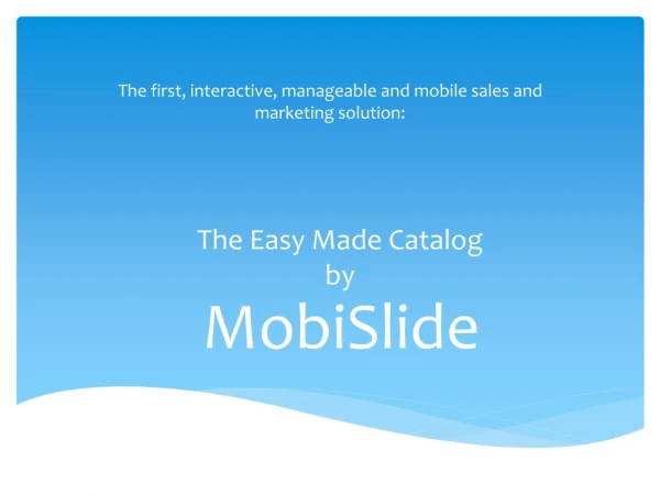 The Easy Made Catalog by