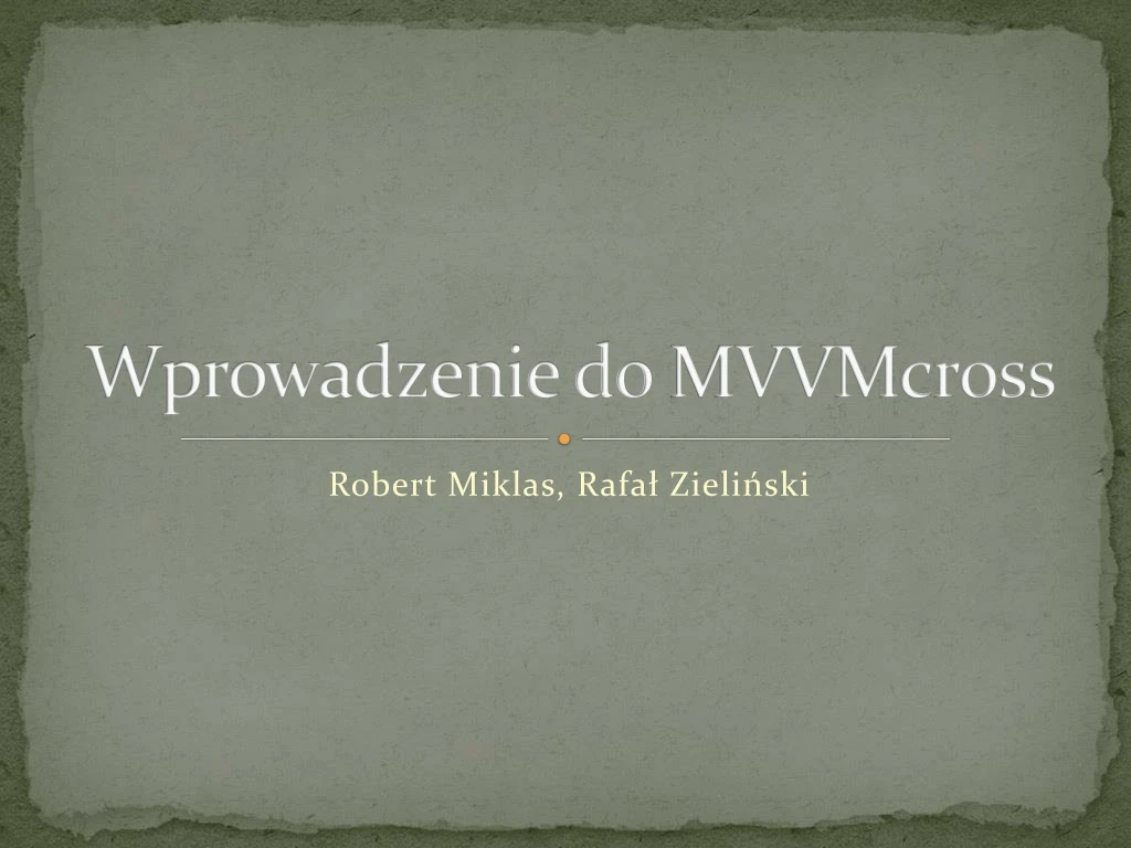 wprowadzenie do mvvmcross