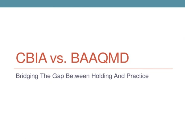 CBIA vs . BAAQMD
