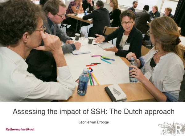 Assessing the impact of SSH: The Dutch approach Leonie van Drooge
