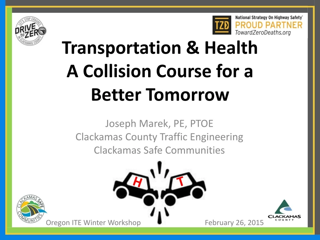 transportation health a collision course for a better tomorrow