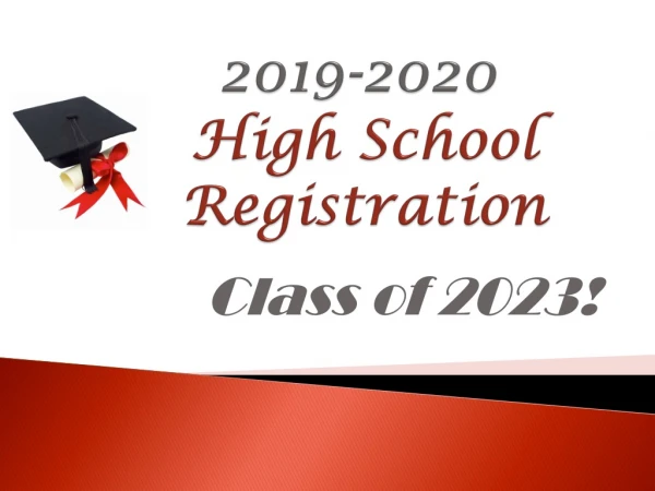 2019-2020 High School Registration