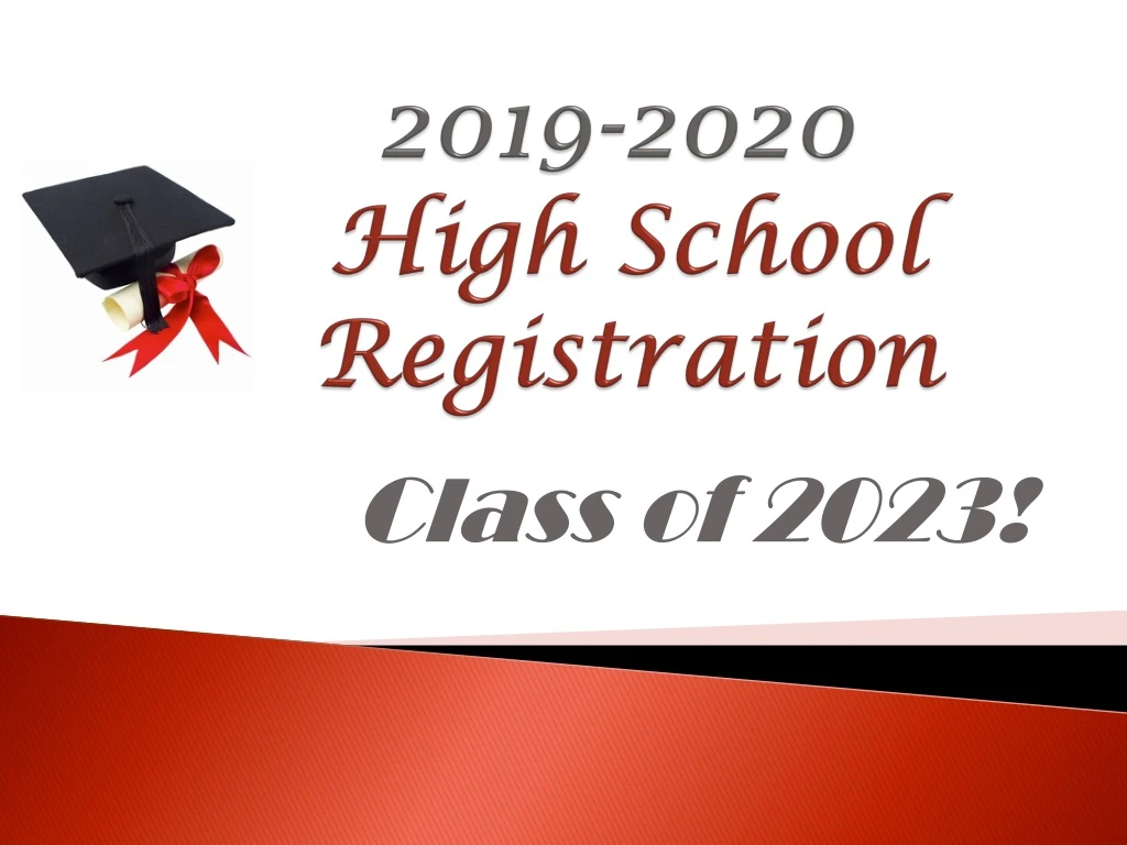 2019 2020 high school registration