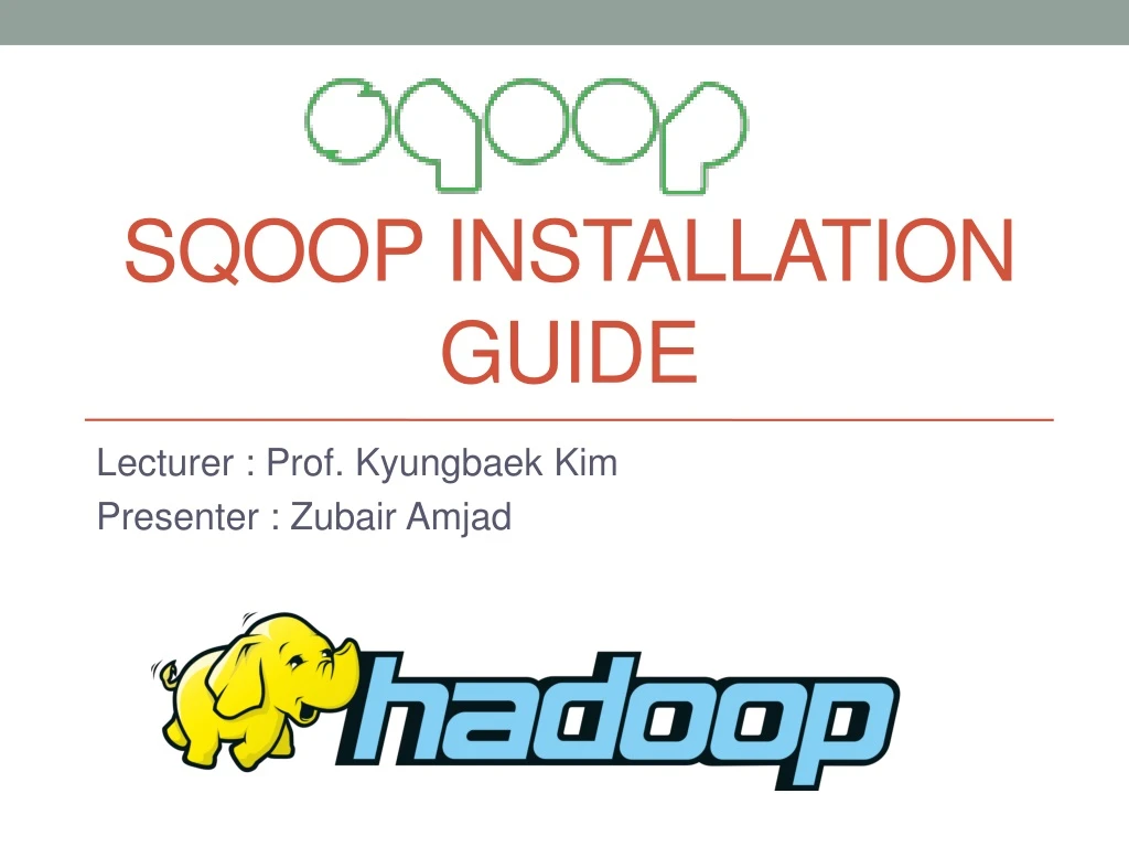 sqoop installation guide