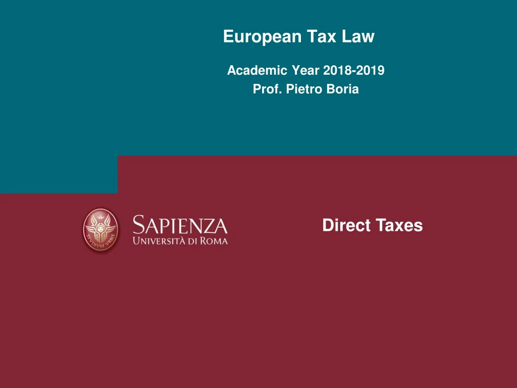 european tax law