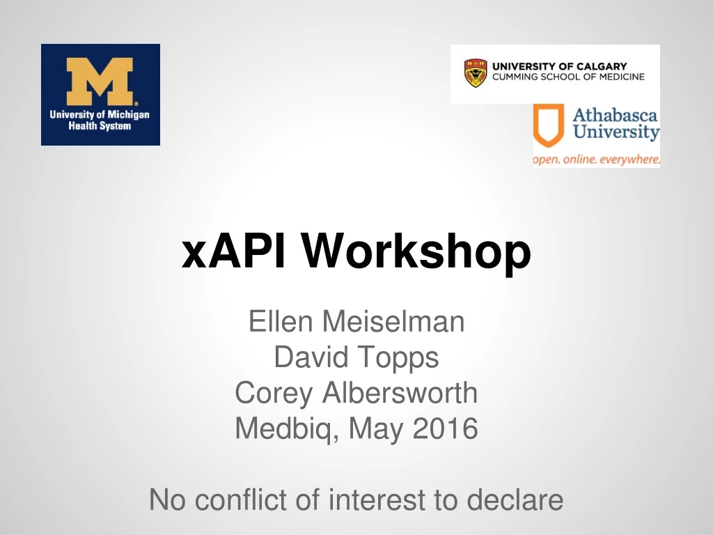 xapi workshop