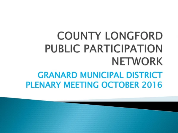 COUNTY LONGFORD PUBLIC PARTICIPATION NETWORK