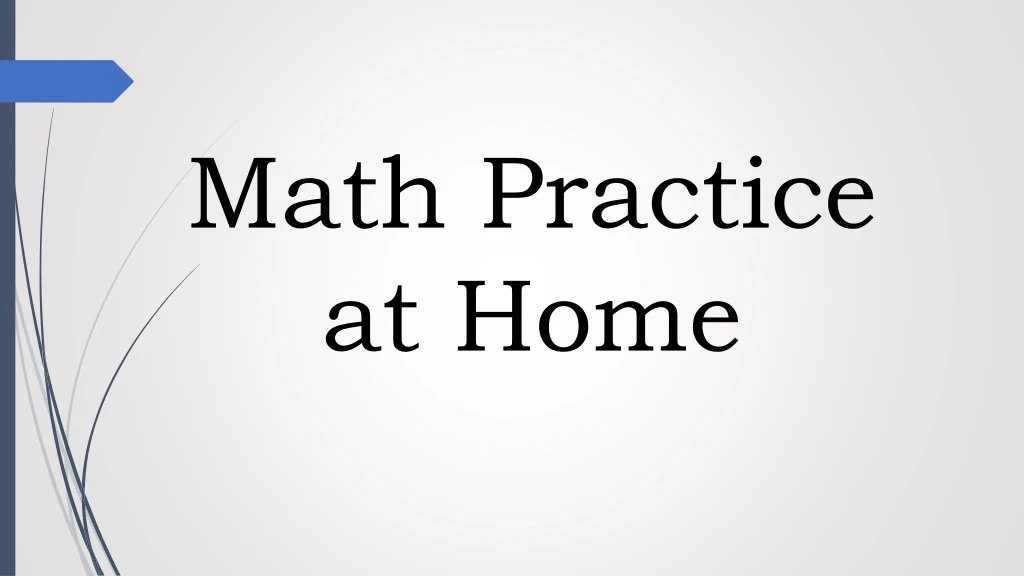 math practice at home