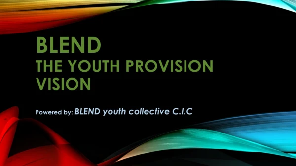 BLEND the youth provision vision