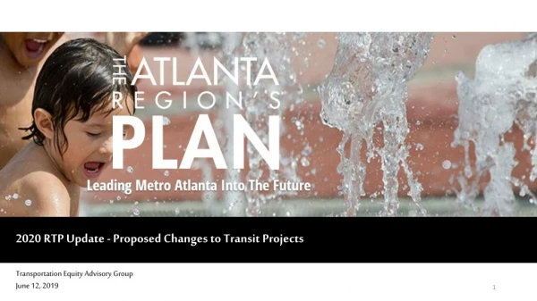 2020 RTP Update - Proposed Changes to Transit Projects