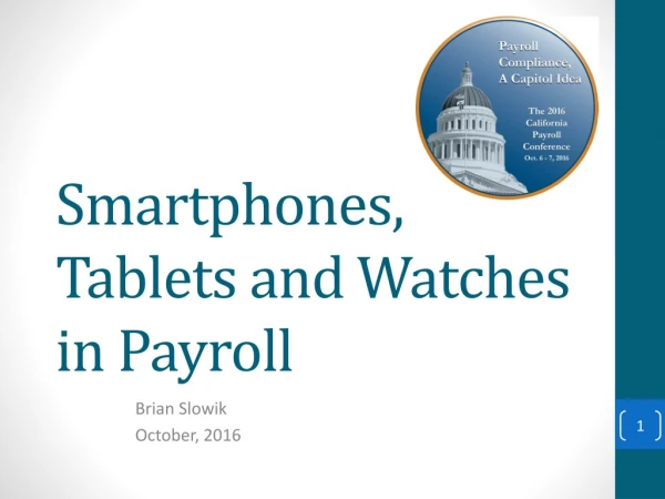 Smartphones, Tablets and Watches in Payroll