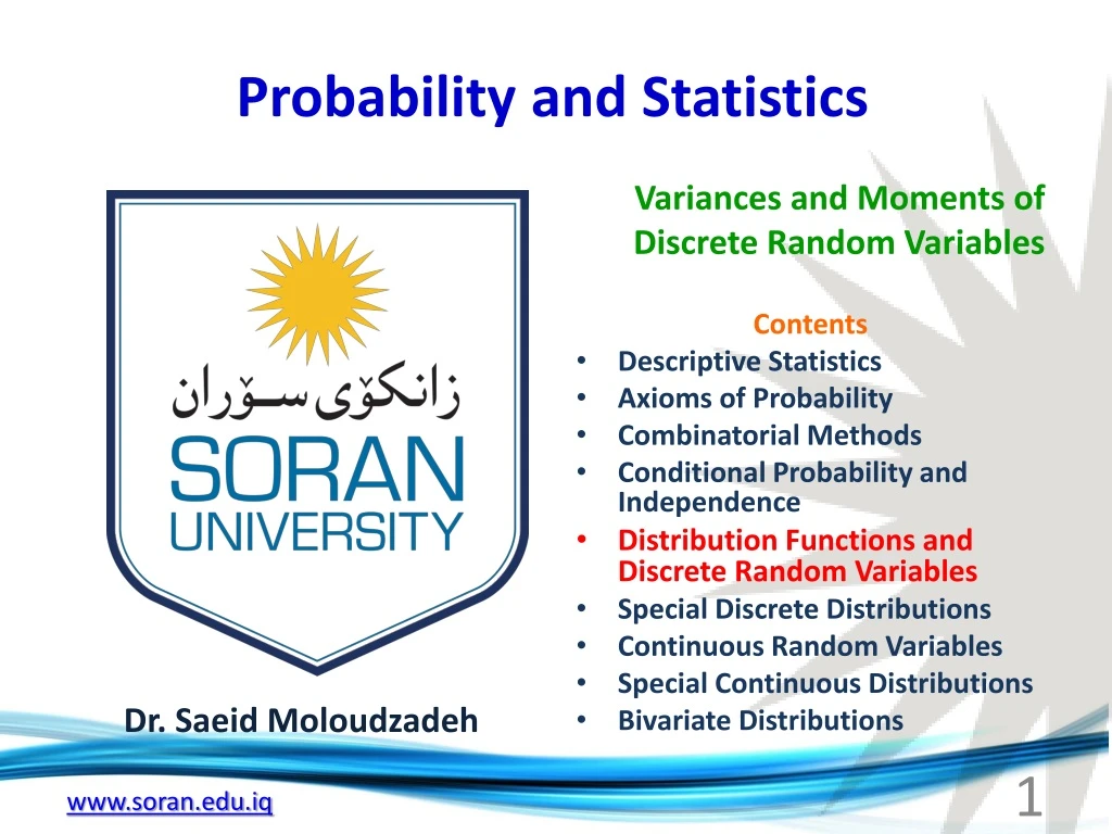 probability and statistics