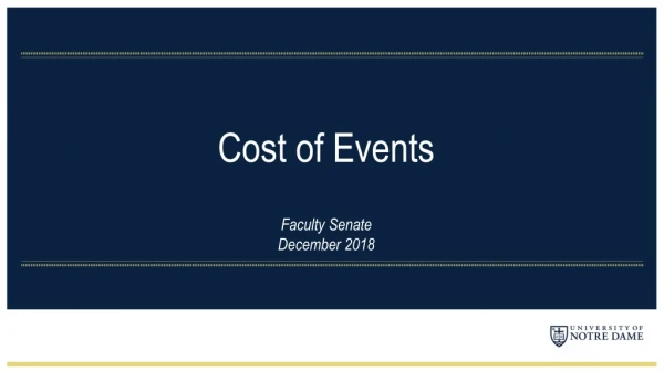 Cost of Events