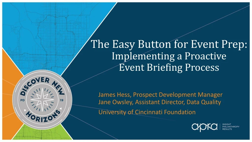 the easy button for event prep implementing a proactive event briefing process