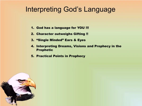 Interpreting God’s Language
