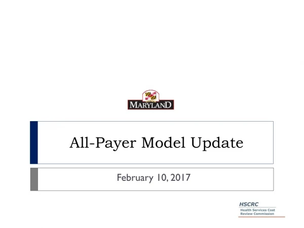 All-Payer Model Update