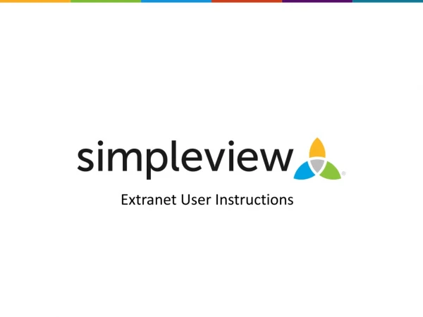 Extranet User Instructions