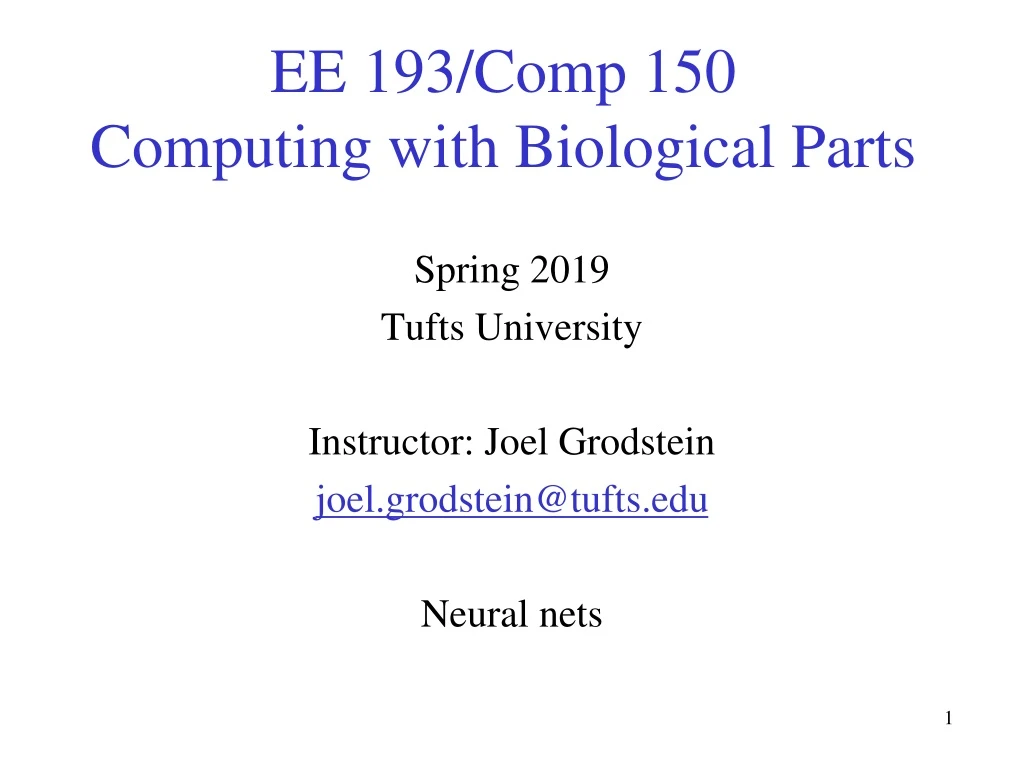 ee 193 comp 150 computing with biological parts