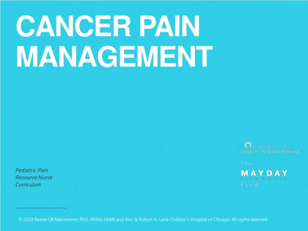 Cancer pain management