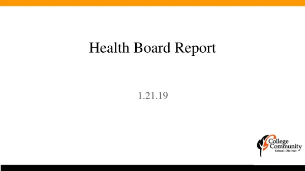 Health Board Report