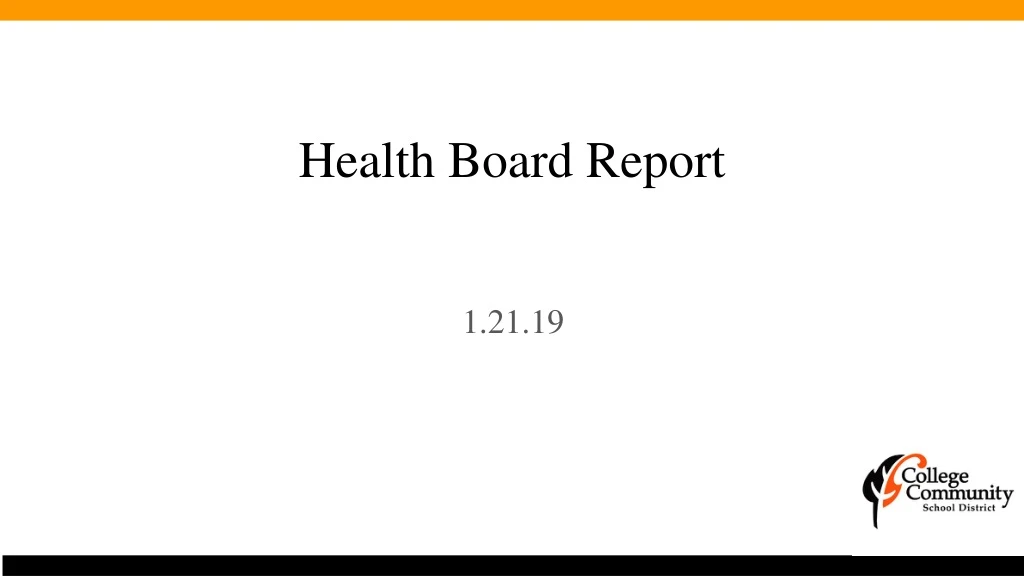 health board report