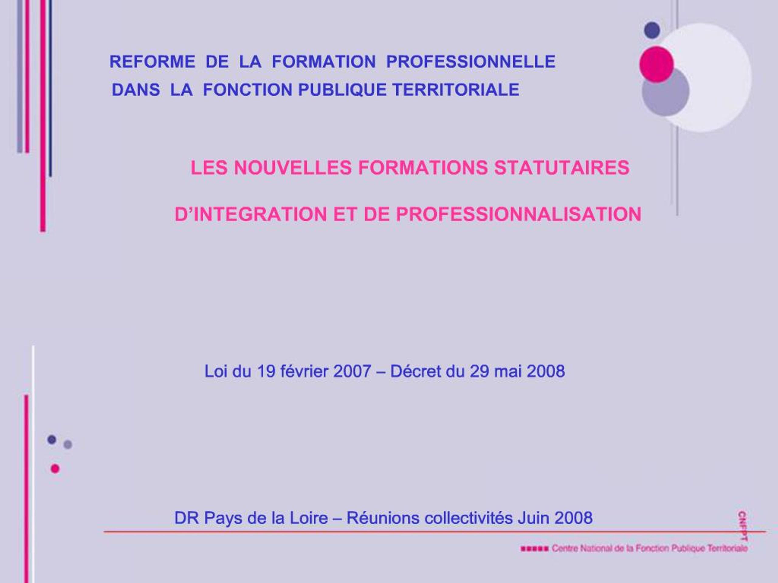 PPT - REFORME DE LA FORMATION PROFESSIONNELLE PowerPoint Presentation ...