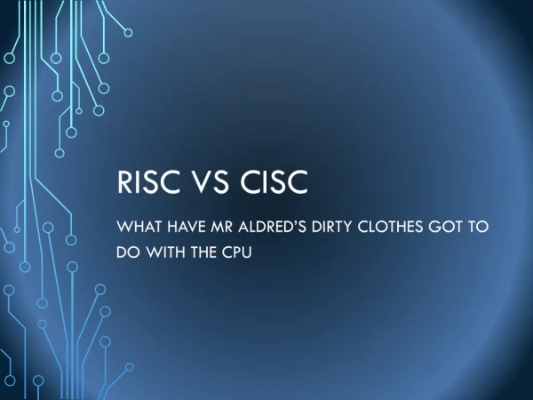 RISC vs CISC