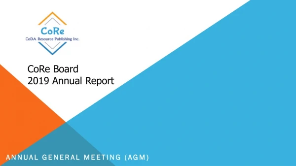 CoRe Board 2019 Annual Report