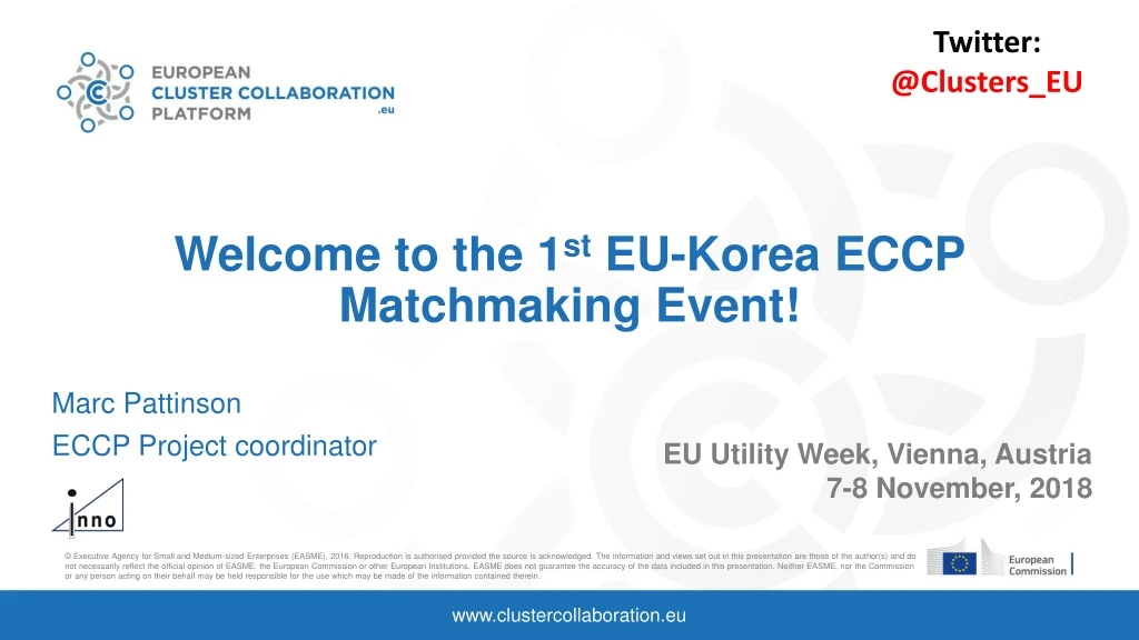 welcome to the 1 st eu korea eccp matchmaking event