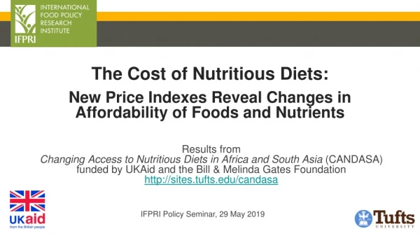 Results from Changing Access to Nutritious Diets in Africa and South Asia (CANDASA)