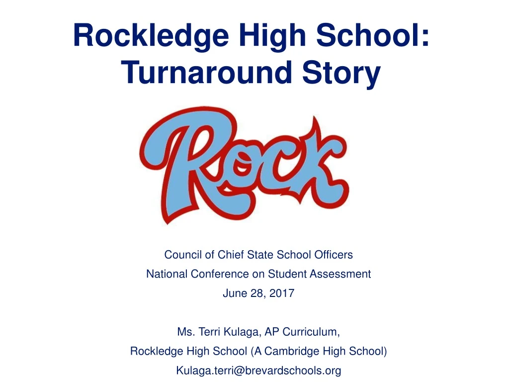 rockledge high school turnaround story