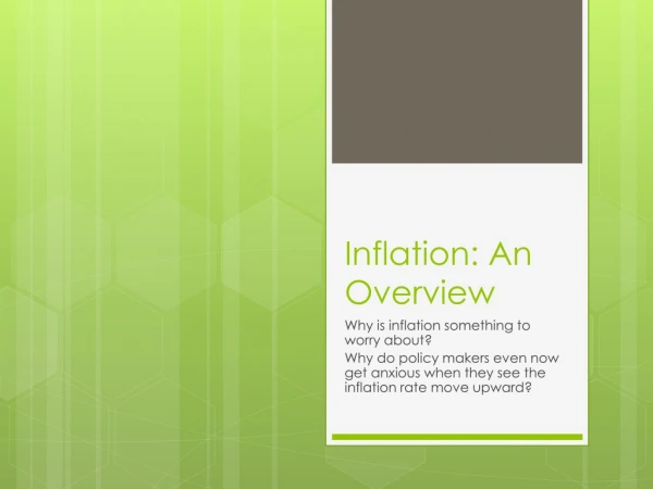 Inflation: An Overview