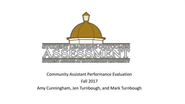 Community Assistant Performance Evaluation Fall 2017