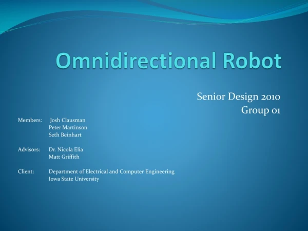 Omnidirectional Robot