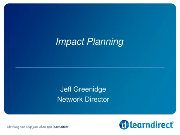 Impact Planning