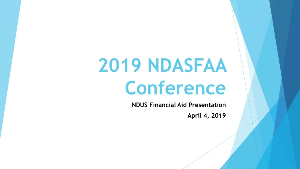 2019 ndasfaa conference