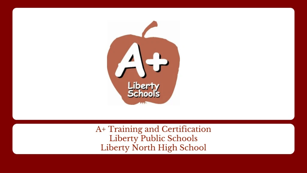 a training and certification liberty public