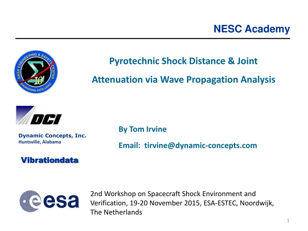 pyrotechnic shock distance joint attenuation