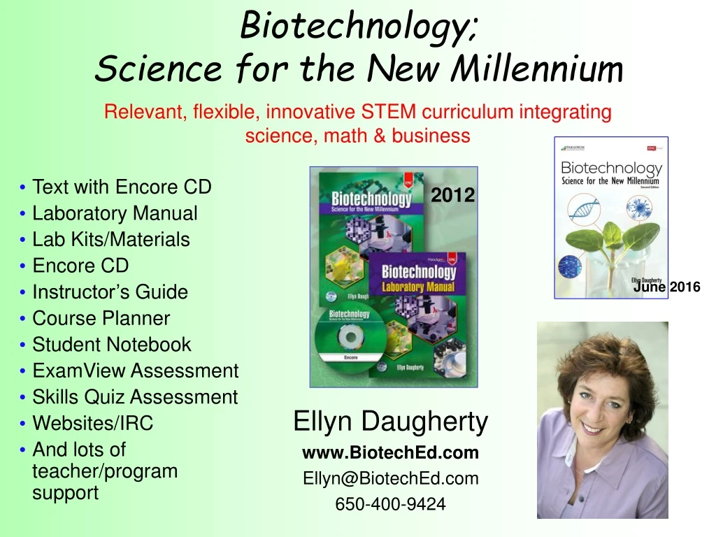 ellyn daugherty www bioteched com ellyn@ bioteched com 650 400 9424