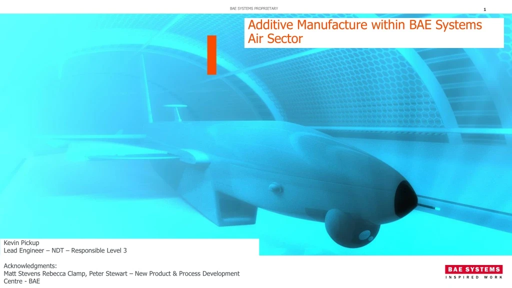 additive manufacture within bae systems air sector