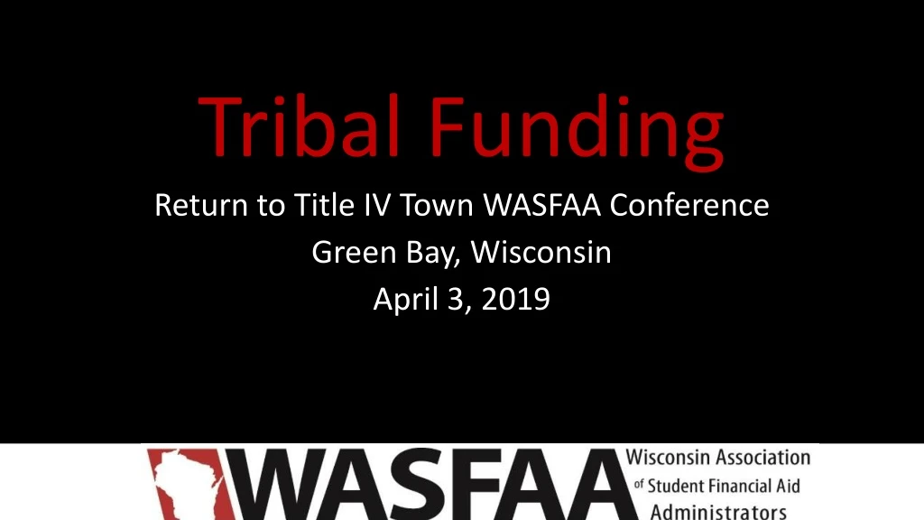 tribal funding