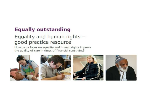 “How can a focus on equality and human rights improve the quality of