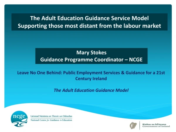 Leave No One Behind: Public Employment Services &amp; Guidance for a 21st Century Ireland