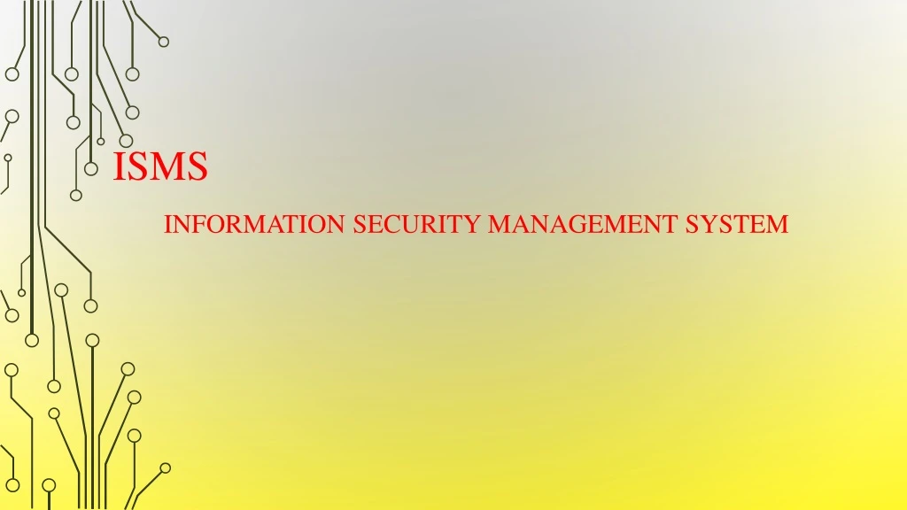 isms information security management system