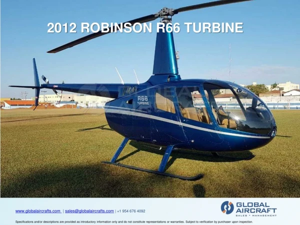2012 robinson r66 turbine