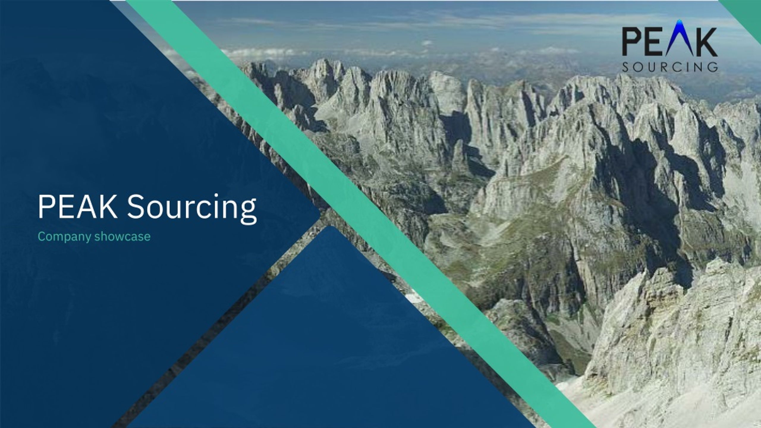 PEAK Sourcing - slide 1