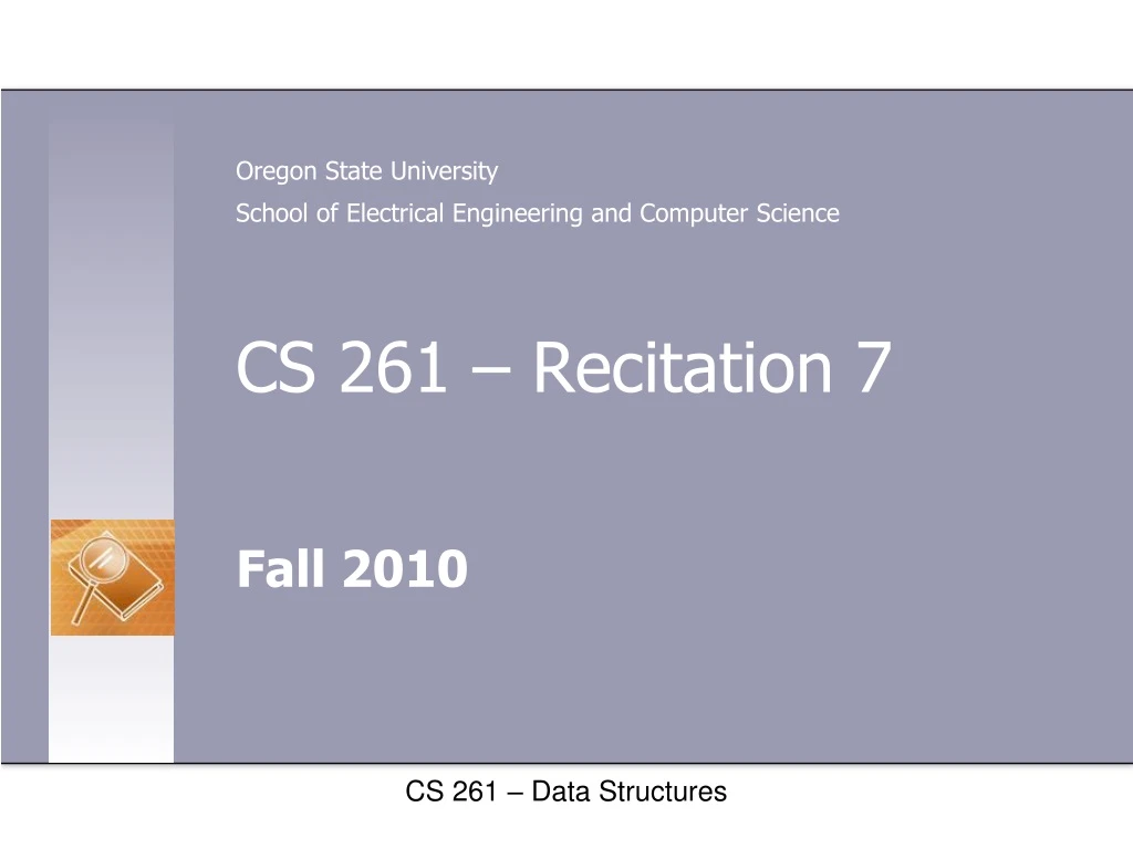 cs 261 recitation 7