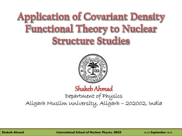 Application of Covariant Density Functional Theory to Nuclear Structure Studies