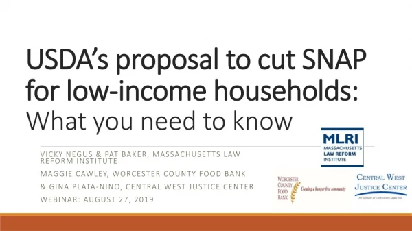 USDA’s proposal to cut SNAP for low-income households: What you need to know