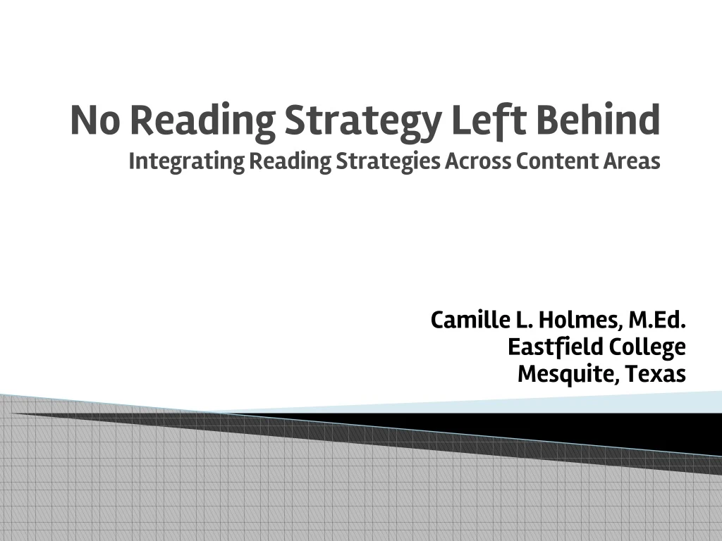 no reading strategy left behind integrating reading strategies across content areas